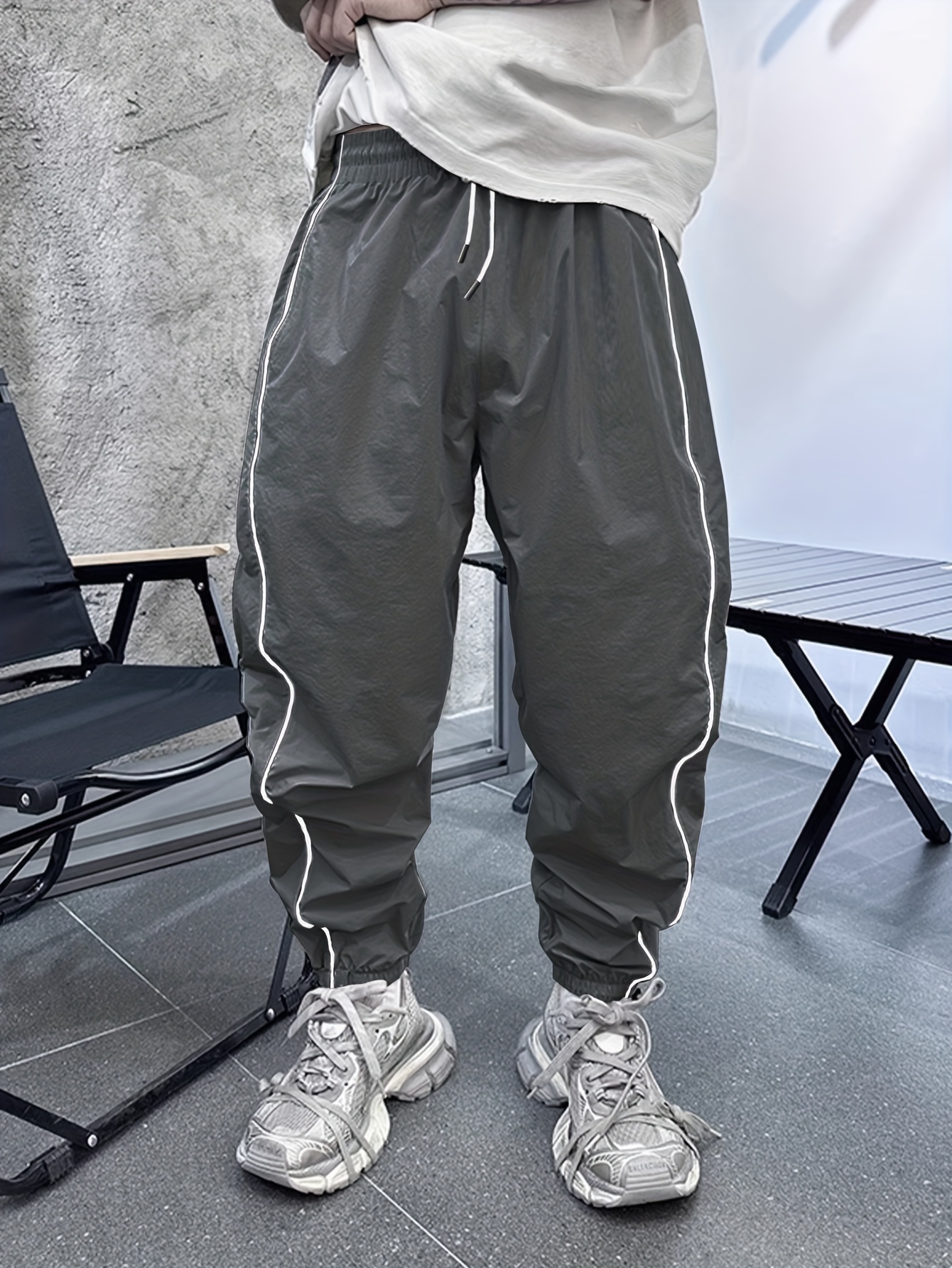mens casual loose fit joggers chic sports pants for outdoor activities details 29