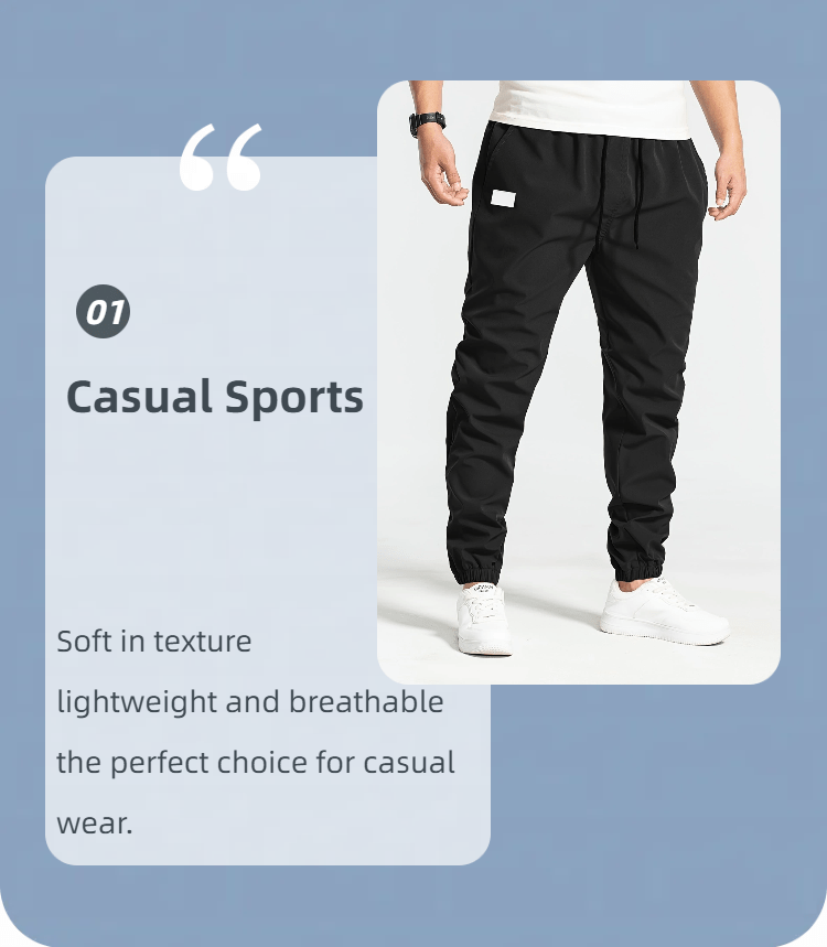 1pc Men S Casual Polyester Drawstring Sweatpants, Solid Color, Regular Fit, with Pockets details 2