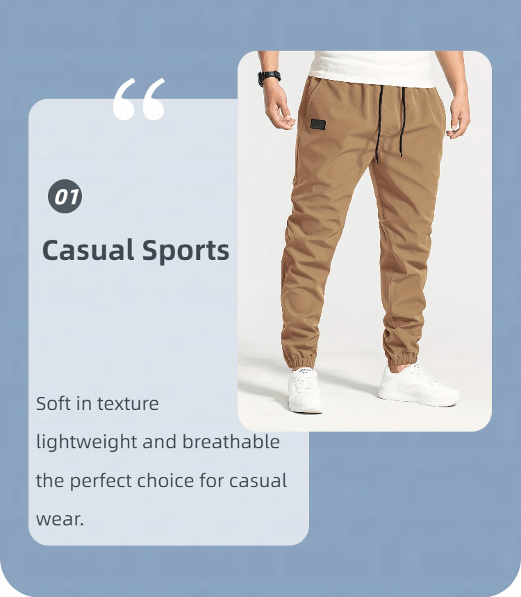 1pc Men S Casual Polyester Drawstring Sweatpants, Solid Color, Regular Fit, with Pockets details 4