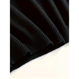 Men'S Casual Solid Color Button-Design Sweater | 100% Polyester Knit Fabric | Medium Stretch | Polo Collar | Loose Fit | Fall/Winter Collection