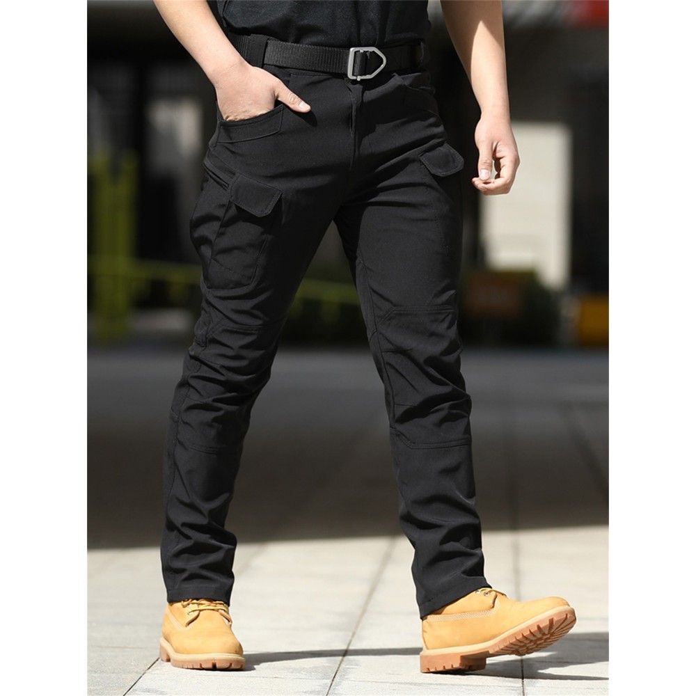 1pc Men'S Tactical Cargo Pants - Solid Color, All-Season, Polyester, Regular Fit, Slight Stretch, Multi-Pocket Design, Casual Style, Woven Trousers for Adults 1pc Men'S Tactical Cargo Pants - Solid Color, All-Season, Polyester, Regular Fit, Slight Stretch, Multi-Pocket Design, Casual Style, Woven Trousers for Adults
