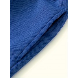 Men's Stripes Decor Sports Shorts With Drawstrings, Elastic Waist Quick-drying Shorts For Summer Daily Outdoor Basketball Sport