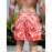Men's Casual Chic Printed Active Shorts, Drawstring Beach Shorts For Summer Beach Resort
